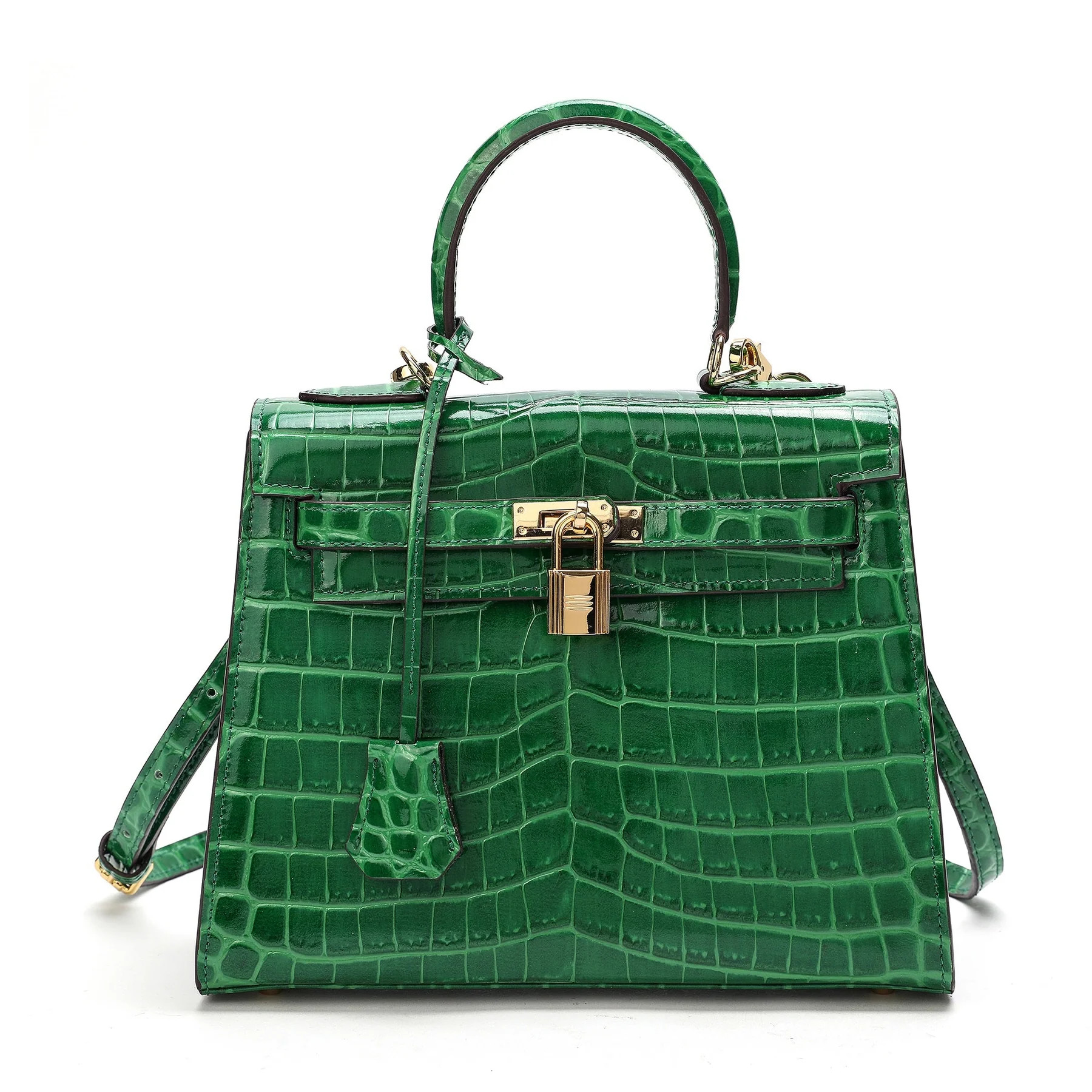 Tiffany & Fred Alligator Embossed Leather Grace Satchel | Shop Simon