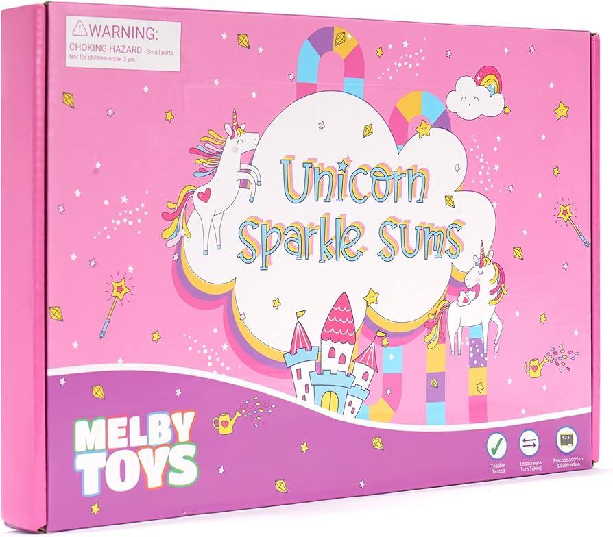 Unicorn Sparkle Sums I Kindergarten Math Games for Kids Ages 4-8 I Math Manipulatives 1st Grade I... | Amazon (US)