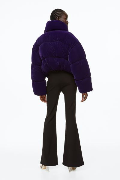 Oversized Velvet Puffer Jacket | H&M (US + CA)