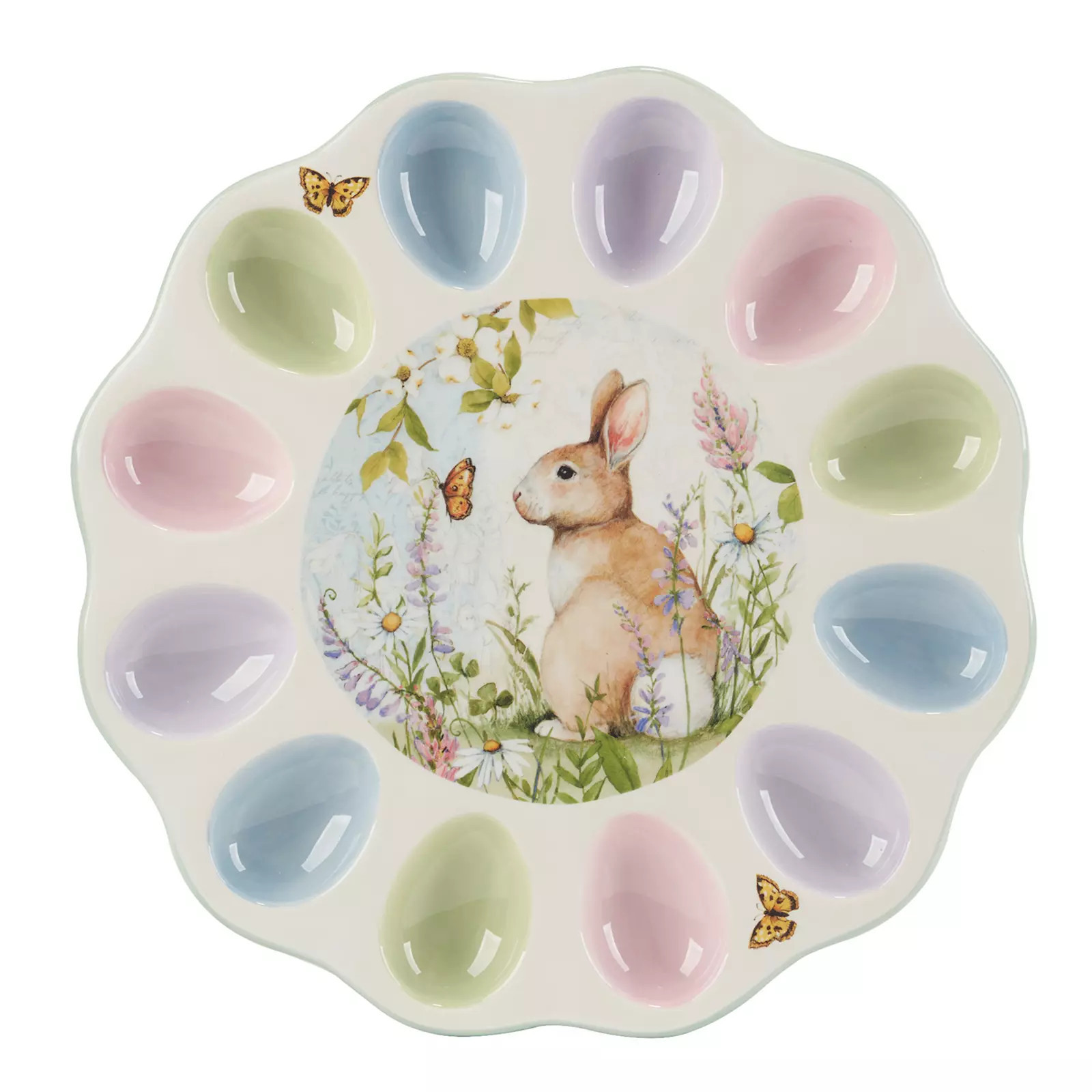 Certified International Easter Meadow Deviled Egg Tray, Multi | Kohl's