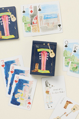 Loulou Baker Watercolor Playing Cards | Anthropologie (US)