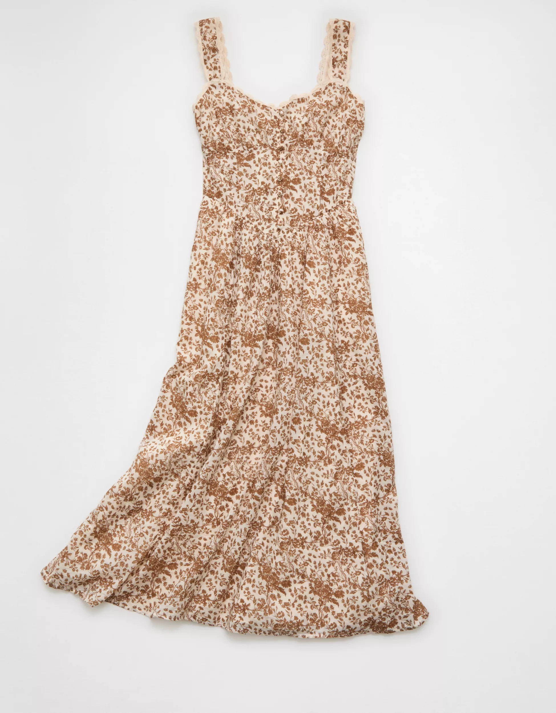 AE Sweetheart Corset Midi Dress | American Eagle Outfitters (US & CA)