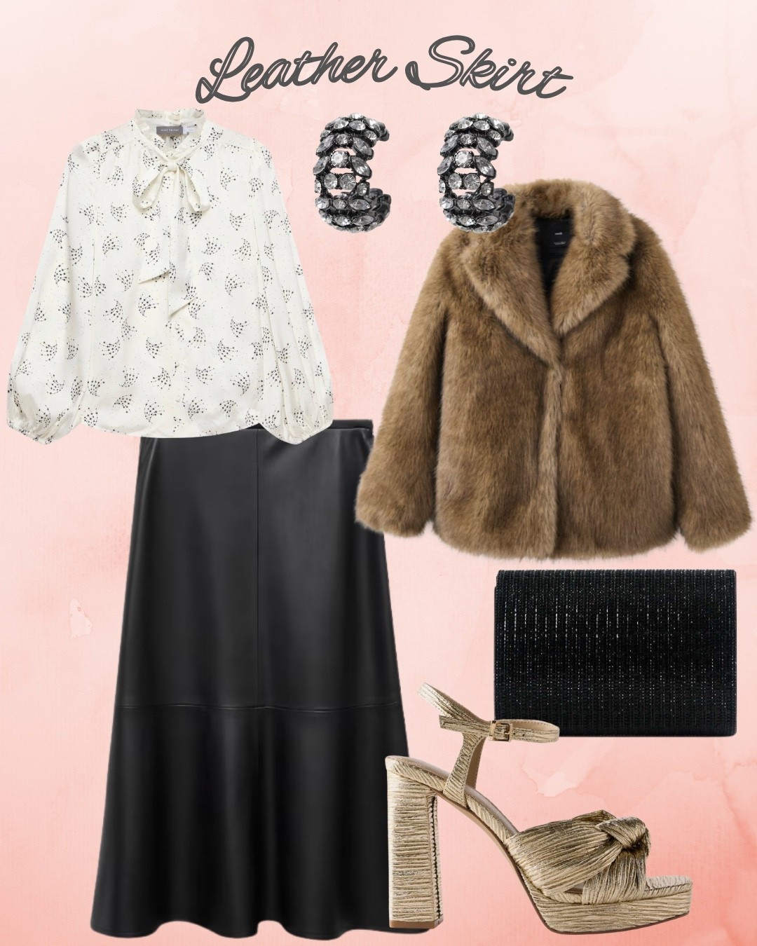 Leather skirt styling inspo! 

#LTKfestive #LTKCyberWeek #LTKstyletip