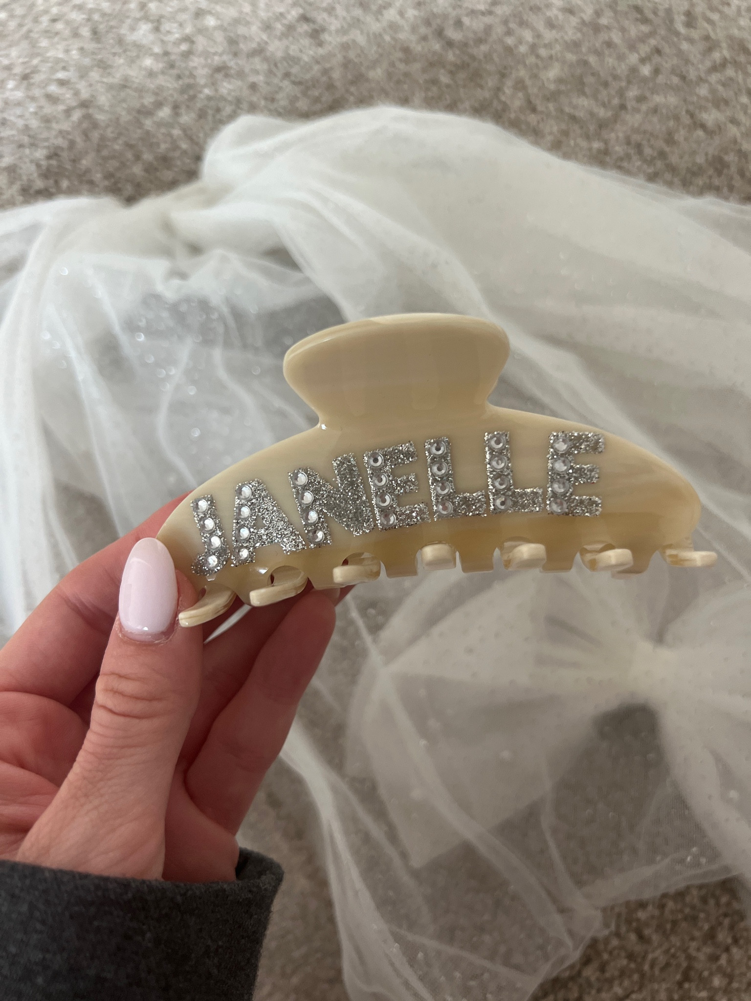 Custom hair clip 
Customized 
Bachelorette party 
Bride 
Gift for friends gals 


#LTKunder100 #LTKunder50 #LTKstyletip