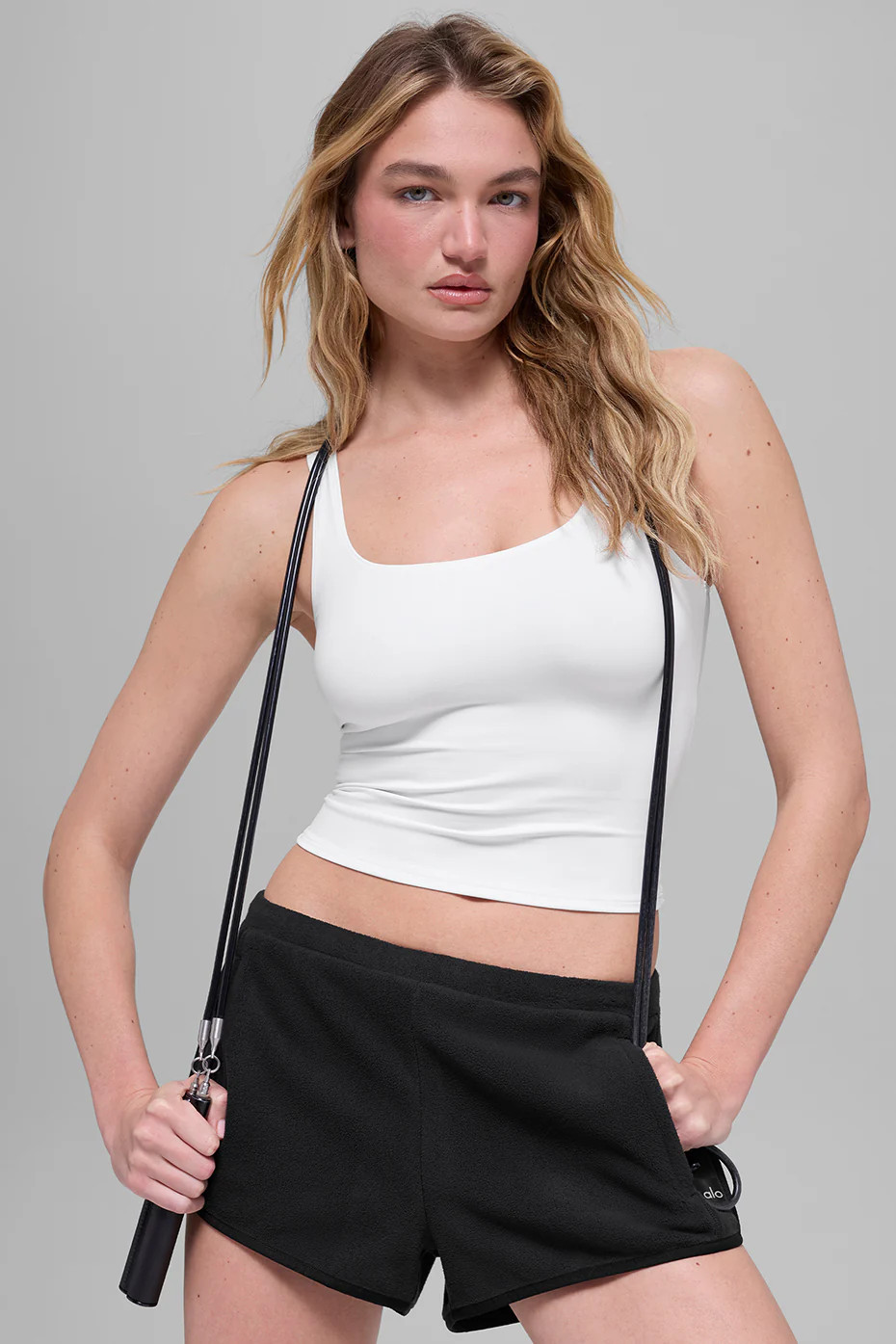 ALO Softsculpt Precision Tank Top in White, Size: Medium | Alo Yoga (US)