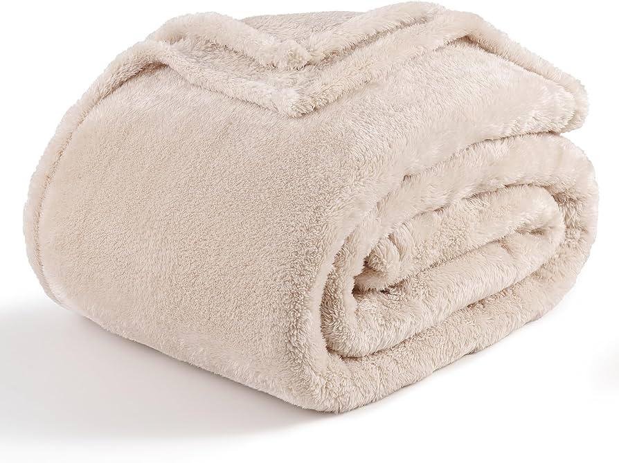Berkshire Blanket Classic Extra-Fluffy Plush Twin Size Bed Blanket, Soft Fuzzy Long Hair for Couc... | Amazon (US)