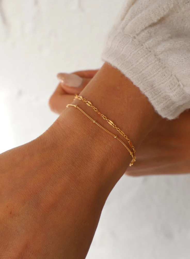 GOLD FILLED DAPPER CHAIN BRACELET | Katie Waltman Jewelry