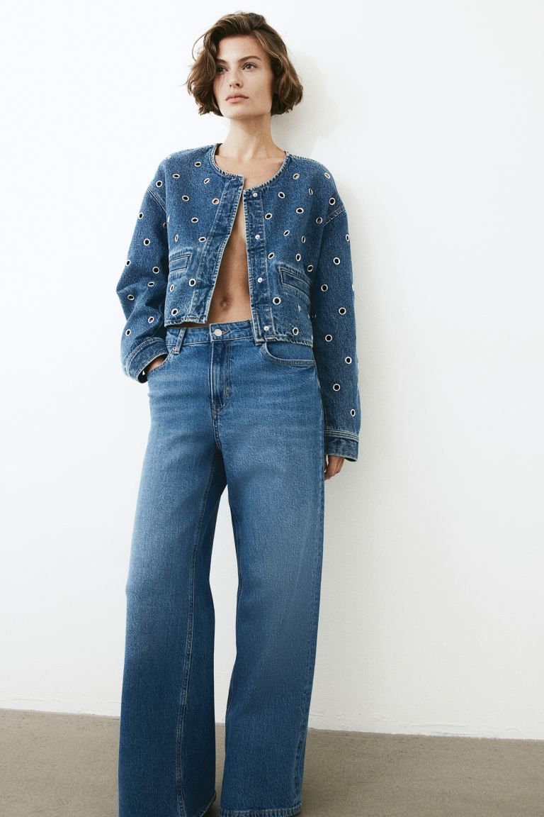 Wide High Jeans - Denim blue - Ladies | H&M US | H&M (US + CA)