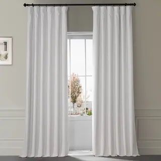 Exclusive Fabrics Signature Plush Velvet Hotel Single Panel Blackout Curtain | Bed Bath & Beyond