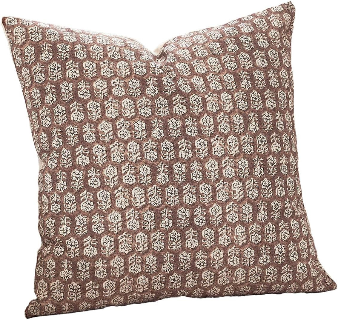 DOMVITUS Pillow Covers 20x20, Floral Pillow Covers, Couch Pillows for Living Room, Decorative Far... | Amazon (US)