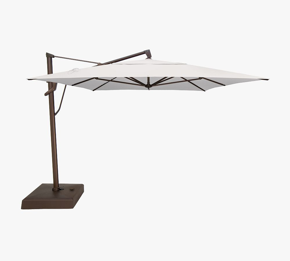 10' Rectangular Breenan Cantilever Outdoor Patio Umbrella with Base | Pottery Barn (US)