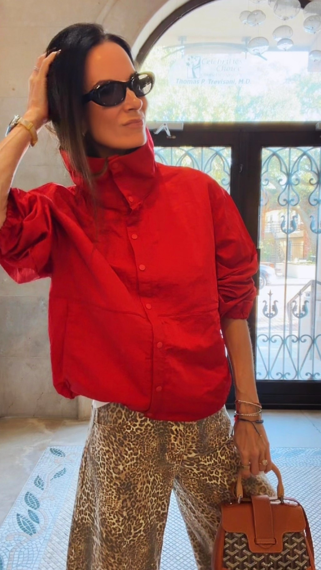 Running errands…but obviously the outfit had to run a little wild. 🐆❤️

The cutest on-trend cropped barrel pants in leopard, paired with a Chloé ringer tee, a pop of red, The Row designer flops and—of course—my Goyard bag. Casual errands, but make them fashion. 😎

#ErrandStyle #LeopardPrint #DesignerStyle #EverydayOutfit #nicolecoleestyle

#LTKdayinmylife #LTKgrwm #LTKootd