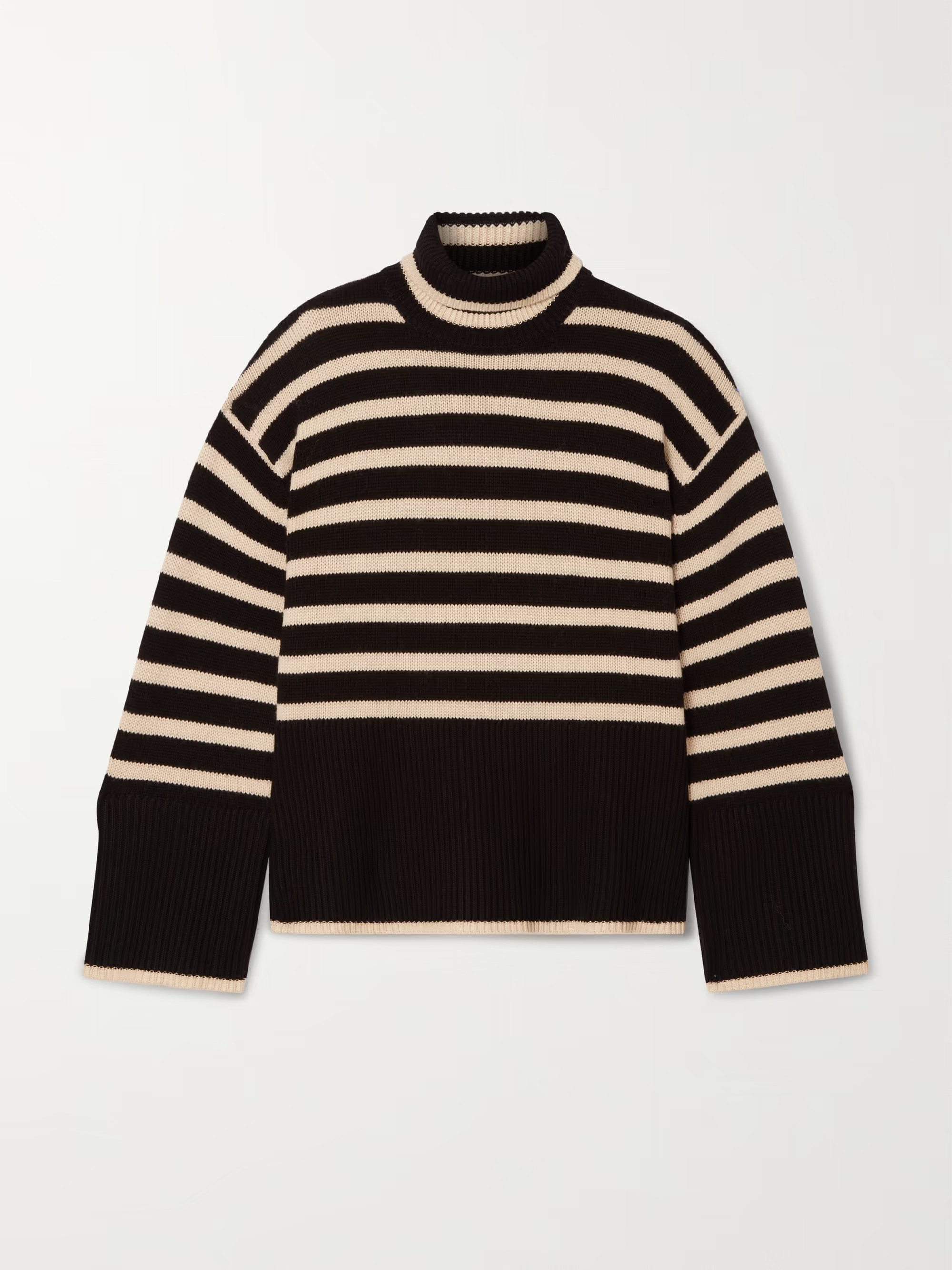 Striped wool and cotton-blend turtleneck sweater | NET-A-PORTER (UK & EU)
