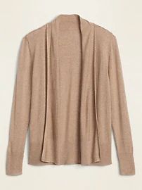Short Shawl-Collar Open-Front Sweater for Women | Old Navy (US)