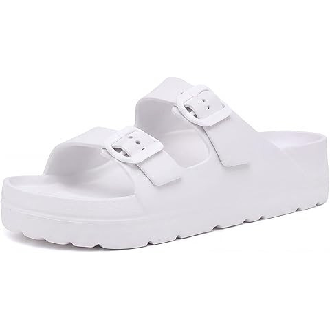 Goosecret Women's Platform Sandals with Arch Support, Chunky Lightweight Foam Slip on Slides, Com... | Amazon (US)
