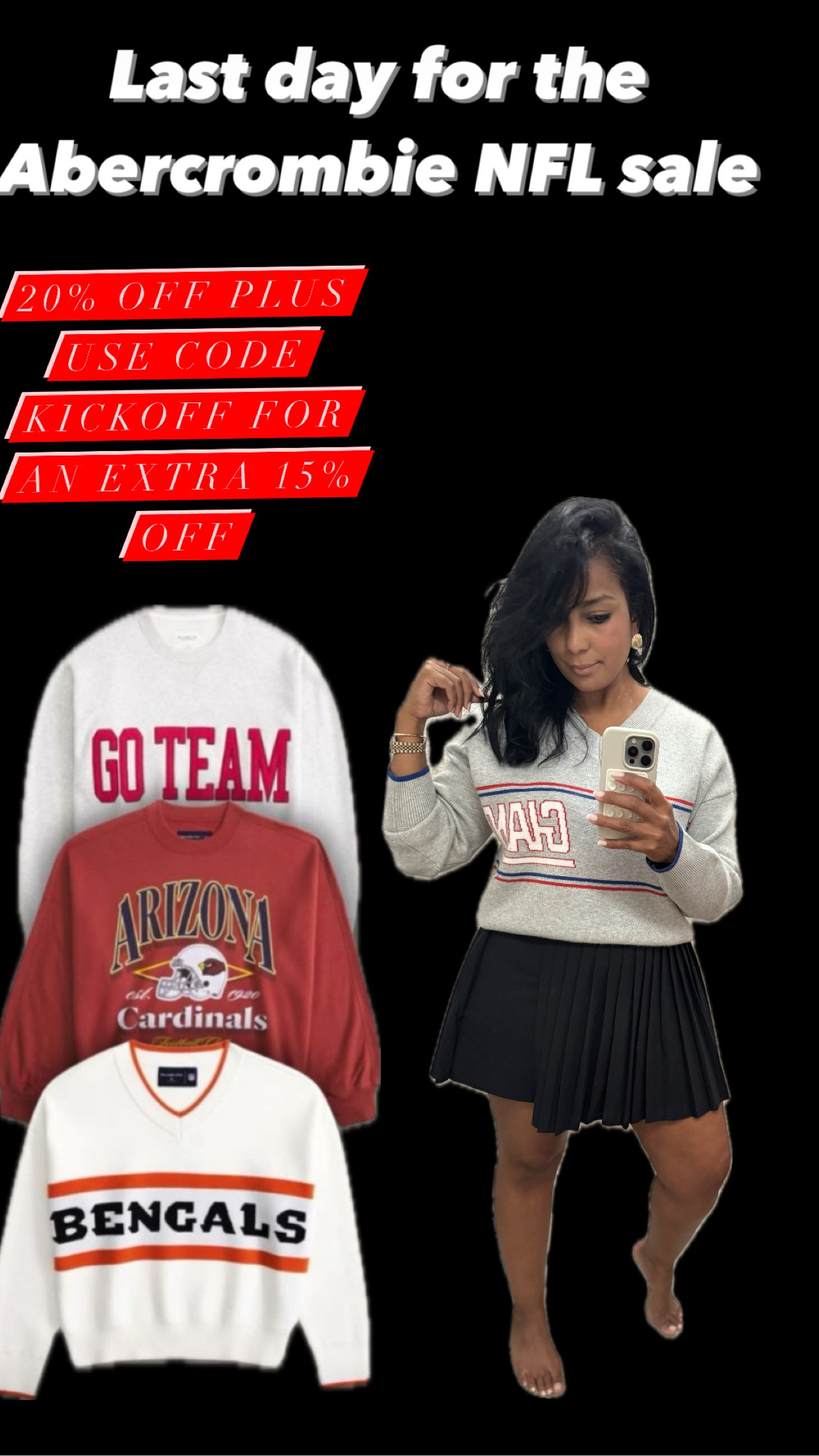 Abercrombie NFL sale 20% off plus use code KICK for a stackable 15%off ends today #abercrombie #abercrombiesale #abercrombienfl #nflsweatshirt #nflgear

#LTKMens #LTKFindsUnder100 #LTKFamily