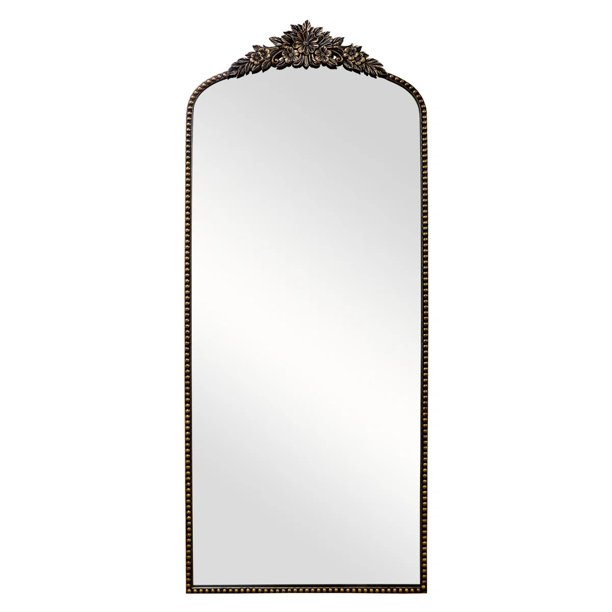 Vintage Full Length Wall Mirror with Ornate Metal Frame | Wayfair North America