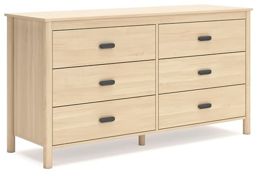 Signature Design by Ashley Cabinella Casual 6-Drawer Dresser with Safety Stop, Light Brown | Amazon (US)