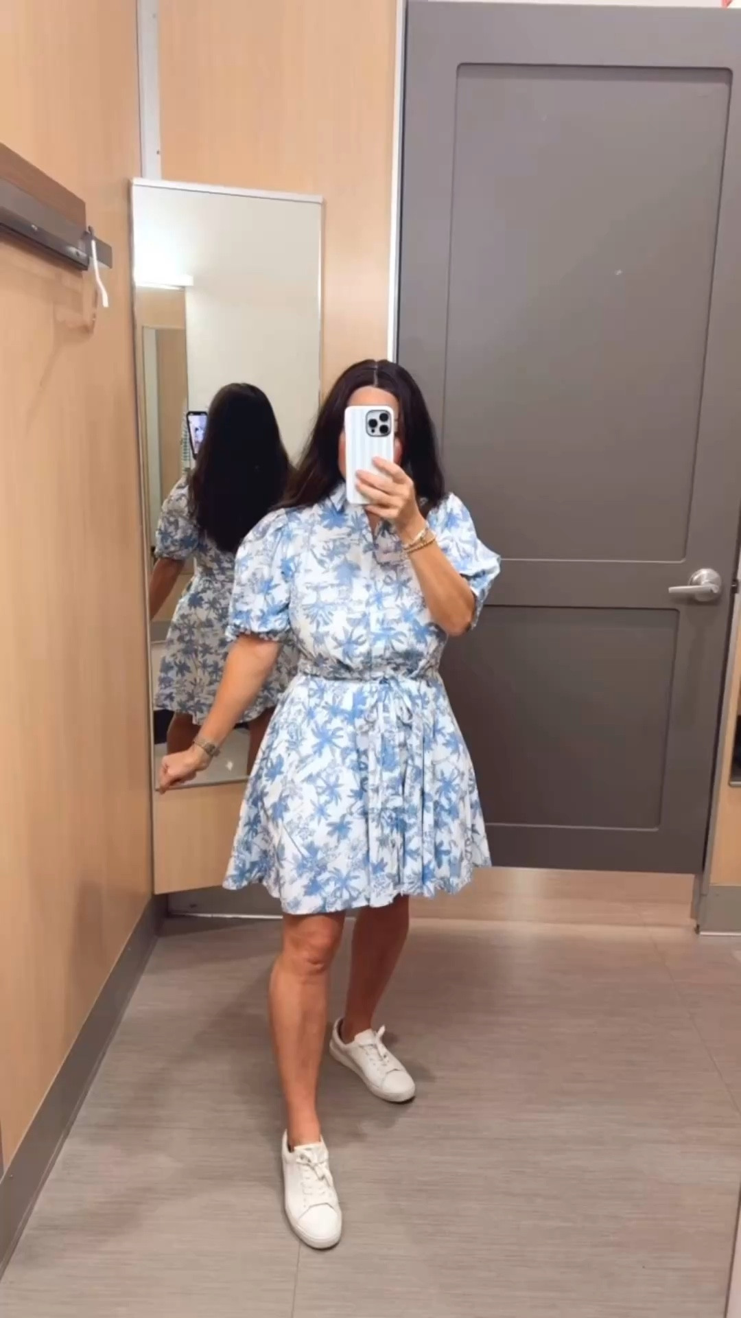 Target dress try-on 🤍 This flattering blue floral dress is such a good affordable find and perfect for spring and summer outfits. The fit is easy, lightweight, and super comfortable for everyday wear, casual outings, or vacations. Styled with simple white sneakers for an effortless look you can wear on repeat. Currently 30% off with Target Circle  Spring dress runs TTS.  Easter dress, Easter outfit,  beach vacation outfit, mom outfit. Follow me on LTK for daily fashion, home decor & Amazon finds.

#LTKPetite #LTKSeasonal #LTKootd