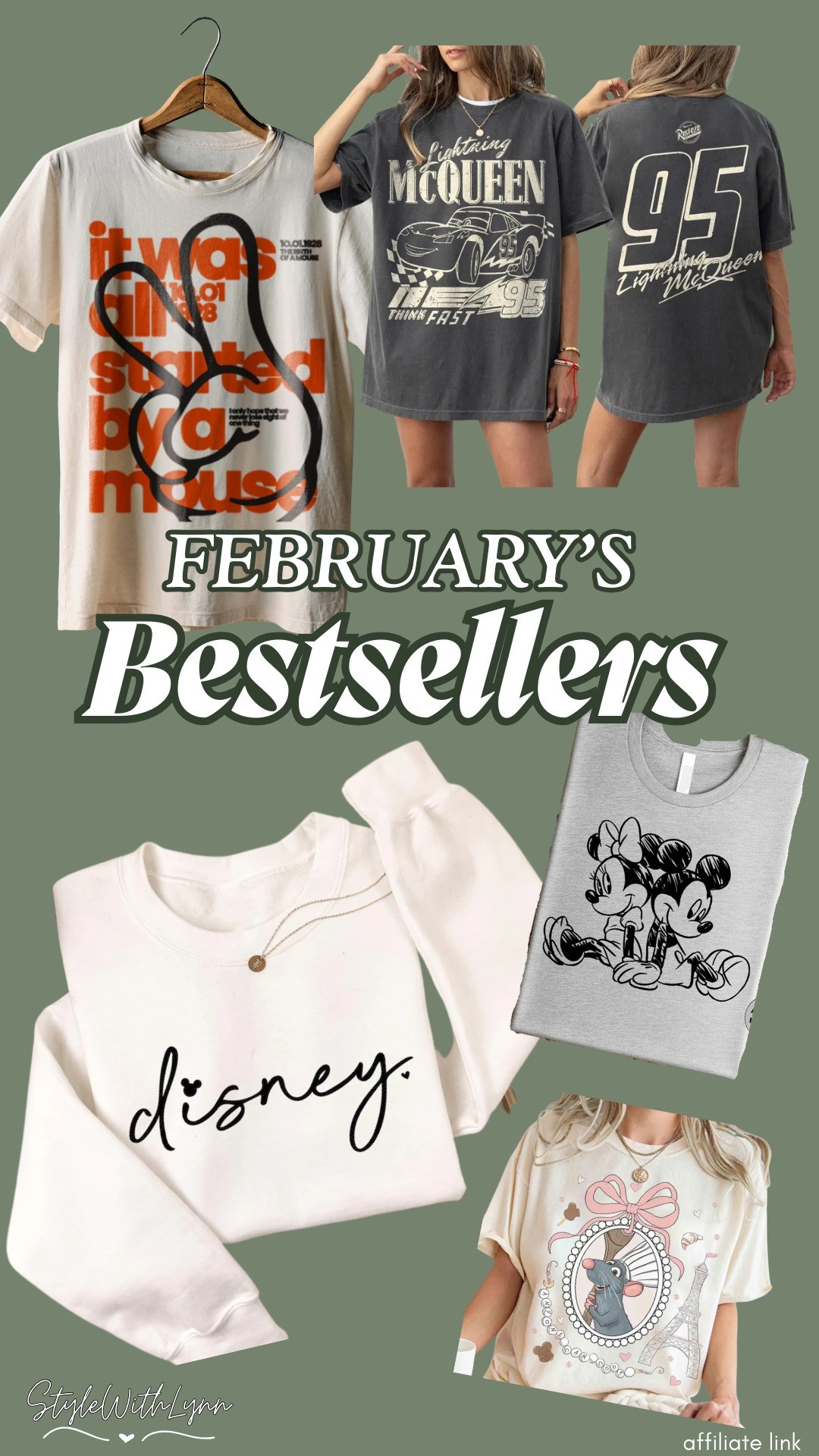 February came in HOT 🔥 and you girls clearly love a good Disney tee moment!!

The Lightning McQueen oversized tee? Park-day perfection.
The minimalist “Disney” sweatshirt? A forever staple.
Classic Mickey & Minnie graphics? Timeless magic.
And that dreamy Parisian-inspired character tee? Chef’s kiss 💋


Everything is linked in my LTK for easy shopping 🤍

#disneystyle #disneyoutfit #disneygraphictee #disneyworldstyle #magickingdomoutfit #disneyfashion #disneyadult #disneyboundstyle #waltdisneyworld #mickeymouse #minniemouse #disneystyleinspo 

 #LTKootd #LTKTravel