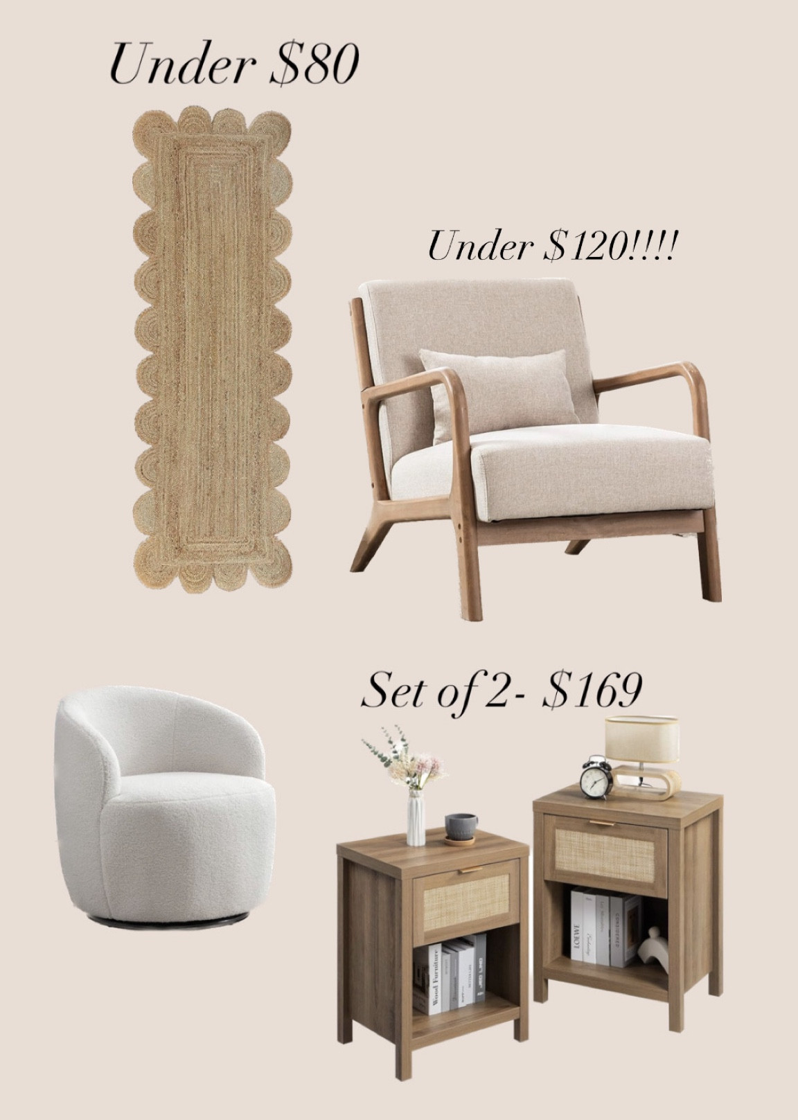 Amazon home
Home decor
Home finds
Amazon finds
Sitting chair
End tables
Jute rug 

#LTKCon #LTKsalealert #LTKhome