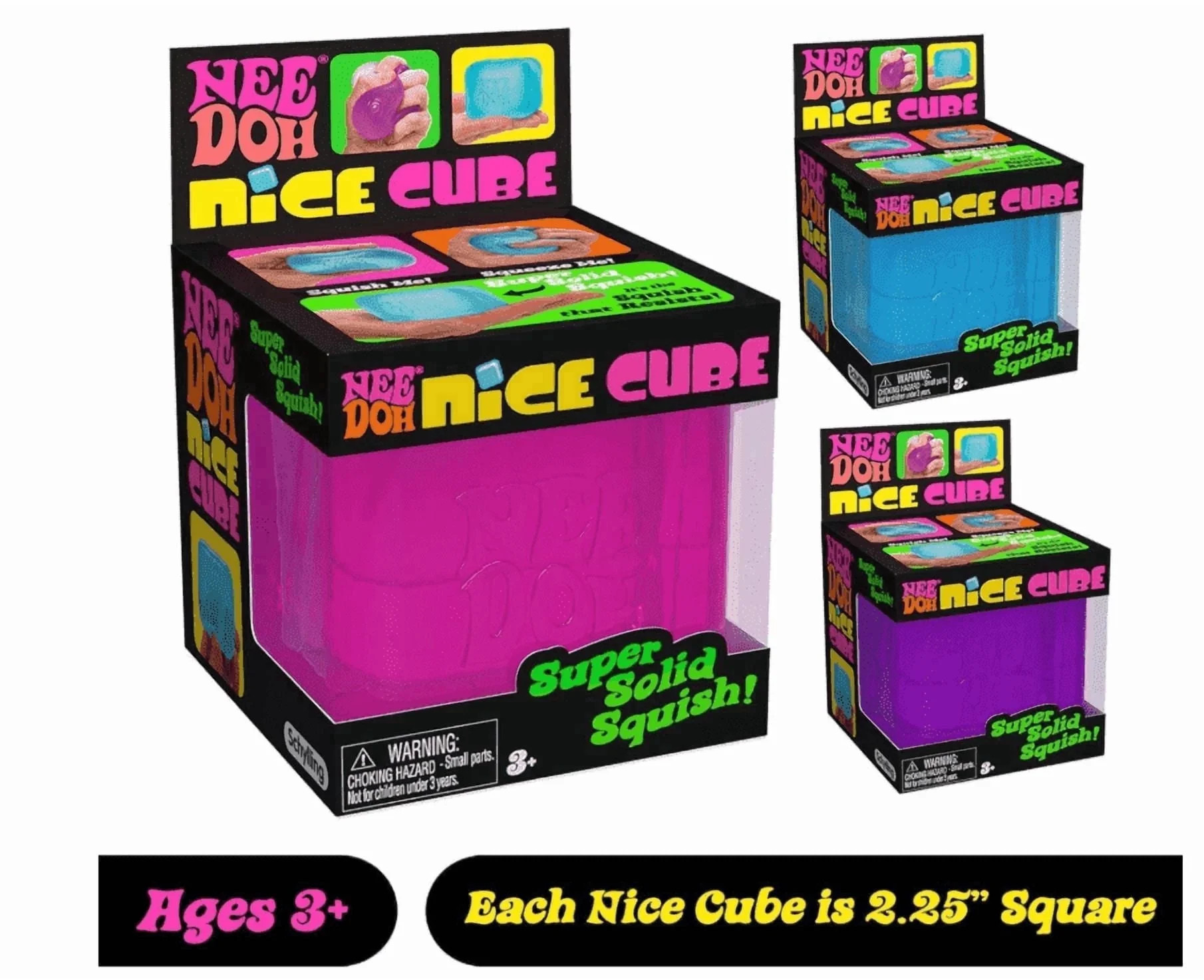 NEE DOH NICE Satisfying Square Shaped cube, 1 random color - Walmart.com | Walmart (US)