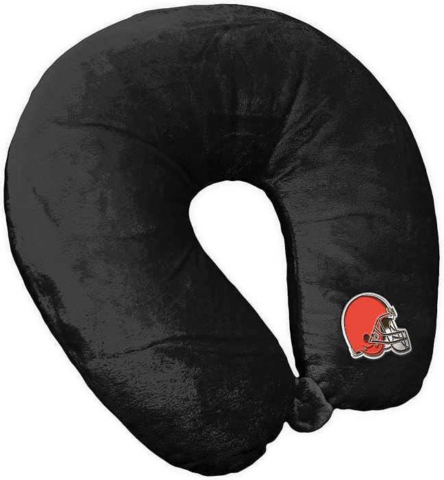 Northwest NFL Cleveland Browns Neck Pillow, 12" x 13", Black | Amazon (US)