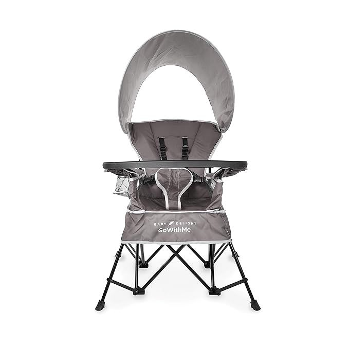Baby Delight Go with Me Chair | Indoor/Outdoor Chair with Sun Canopy | Gray | Portable Chair conv... | Amazon (US)