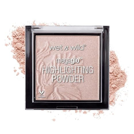 wet n wild MegaGlo Highlighting Powder, Highlighter Makeup, Shimmer Glow, Pink Rose Gold Blossom ... | Amazon (US)