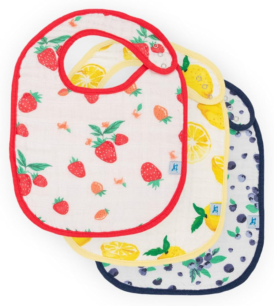 Little Unicorn Cotton Muslin Classic Bib 3 Pack – 100% Cotton – Machine Washable - 3 Lightwei... | Amazon (US)