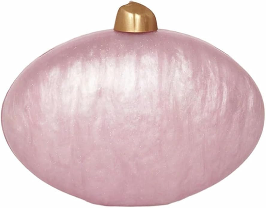 Shell Shape Acrylic Clutch Trendy Metallic Acrylic Evening Bag Shiny Egg Purses and Handbags for ... | Amazon (US)