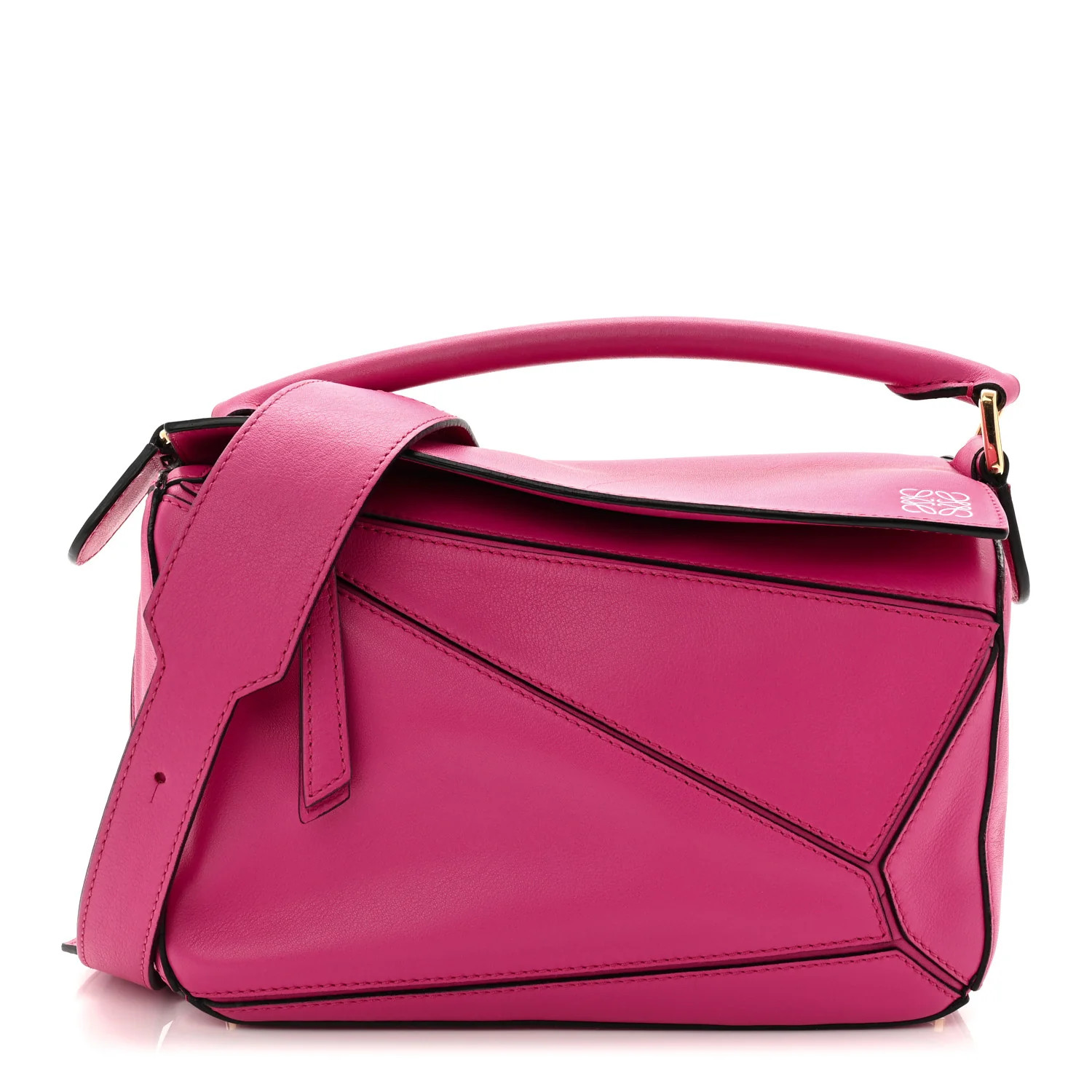 Calfskin Small Puzzle Bag Fuchsia | FASHIONPHILE (US)