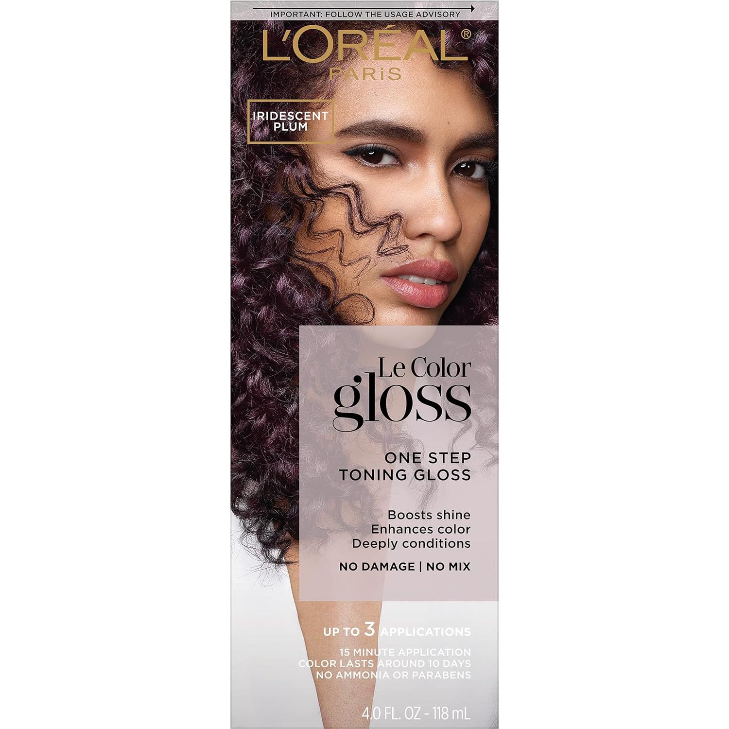 L'Oreal Paris Le Color Gloss One Step In-Shower Toning Hair Gloss, Neutralizes Brass, Conditions ... | Amazon (US)