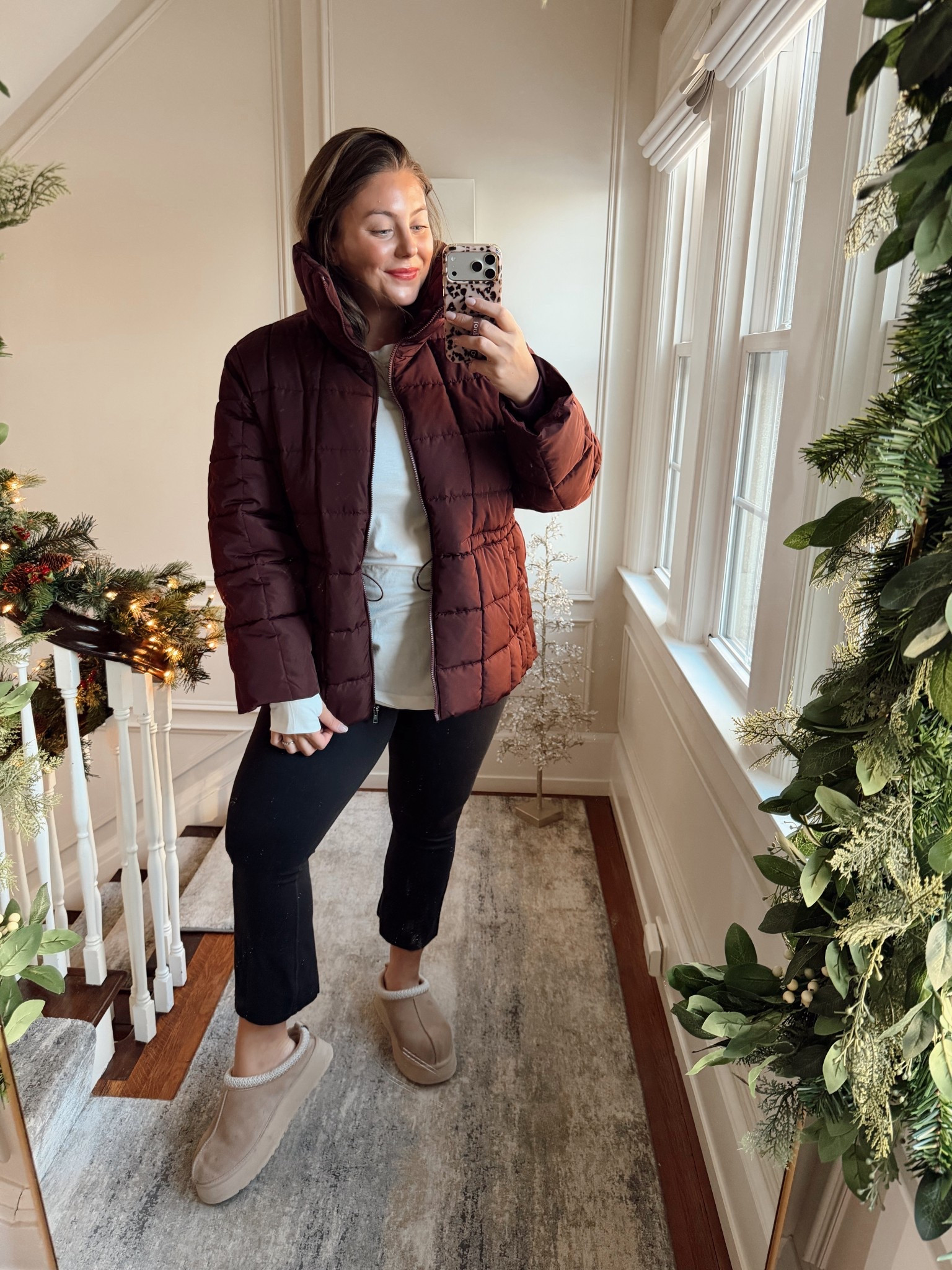 Wearing size XXL in coat & long sleeve, XL in pants. 

#LTKFindsUnder100 #LTKSeasonal #LTKMidsize