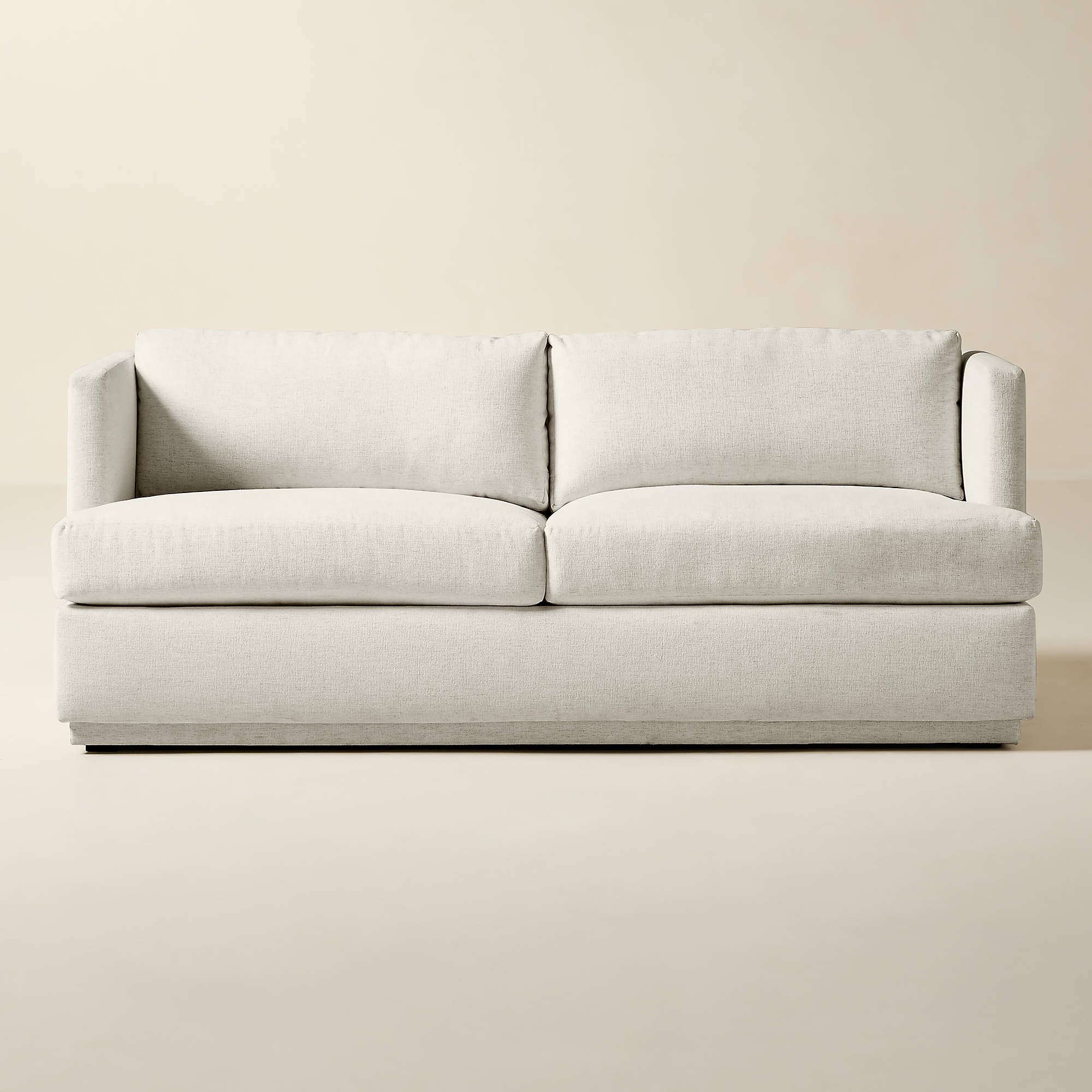Seneca 78" Off-White Performance Fabric Sleeper Sofa + Reviews | CB2 | CB2
