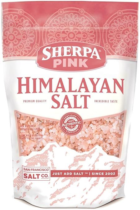 Sherpa Pink Authentic Himalayan Coarse Salt 2 lb. Bulk Bag - Ideal for Salt Grinders & Salt Mills | Amazon (US)