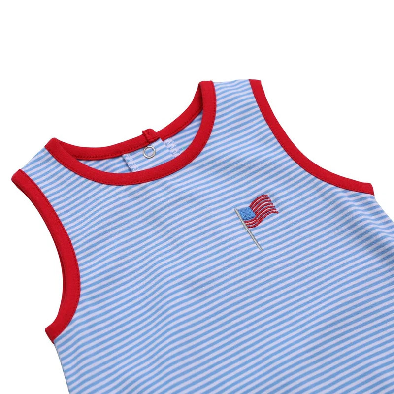 American Flag Blue Knit Sun Bubble | Classic Whimsy