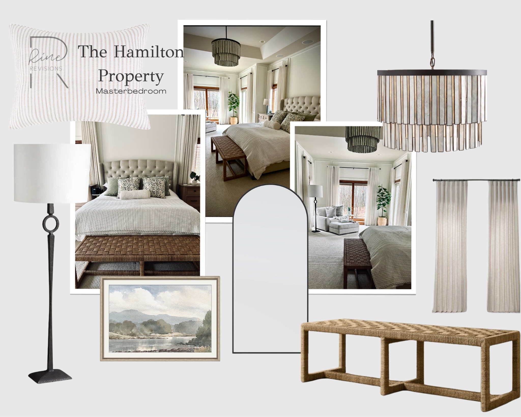 Shop The Hamilton Property’s master bedroom.  The headboard, dressers and chair are custom from Wayside Furniture- but here is the links for everything else! 

#LTKhome