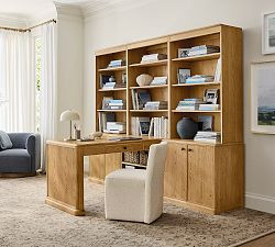 Hartford Peninsula Desk with Storage (102") | Pottery Barn (US)