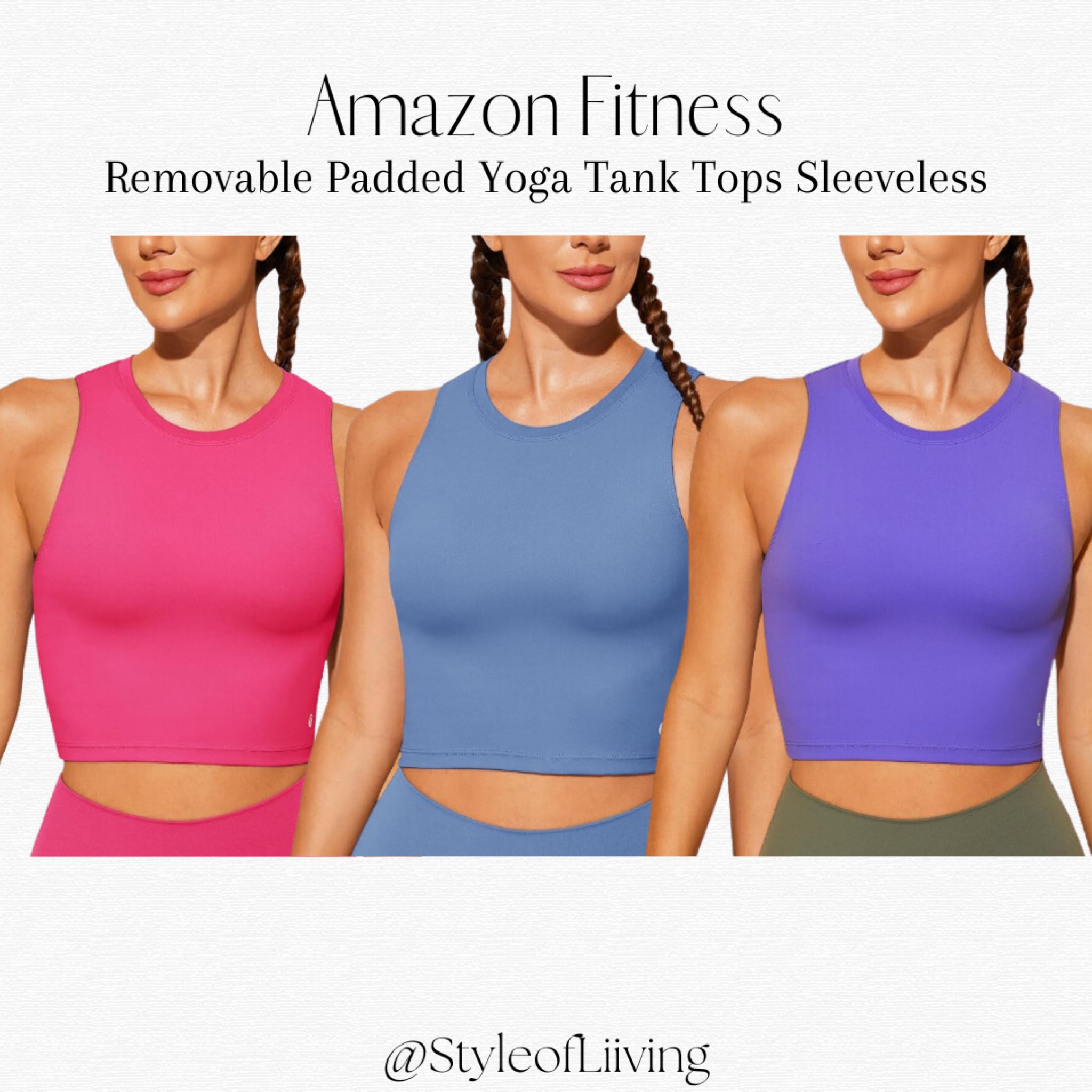 Amazon fitness tank top sports bra workout tops. 

#LTKfindsunder50 #LTKfitness #LTKfindsunder100