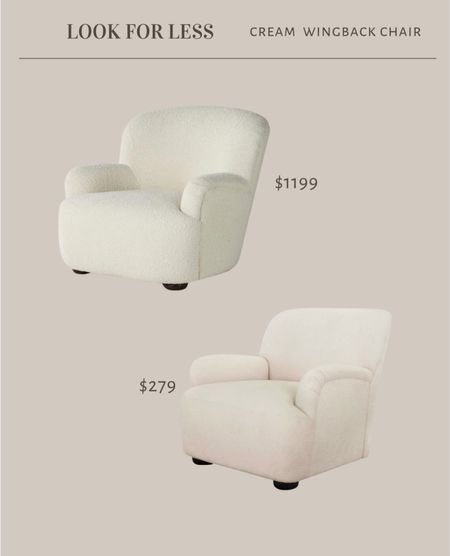 Look for less

Cream wingback chair

#LTKstyletip #LTKSeasonal #LTKhome