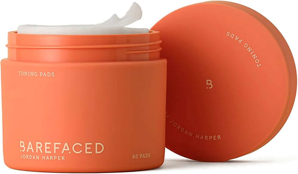 Barefaced Toning and Exfoliating Pads | Glycolic and Salicylic Acid Face Wipes for Blemishes, Dar... | Amazon (US)