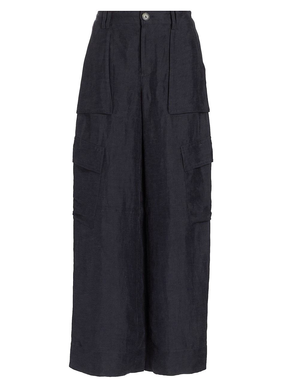 Linen-Blend Wide-Leg Cargo Pants | Saks Fifth Avenue