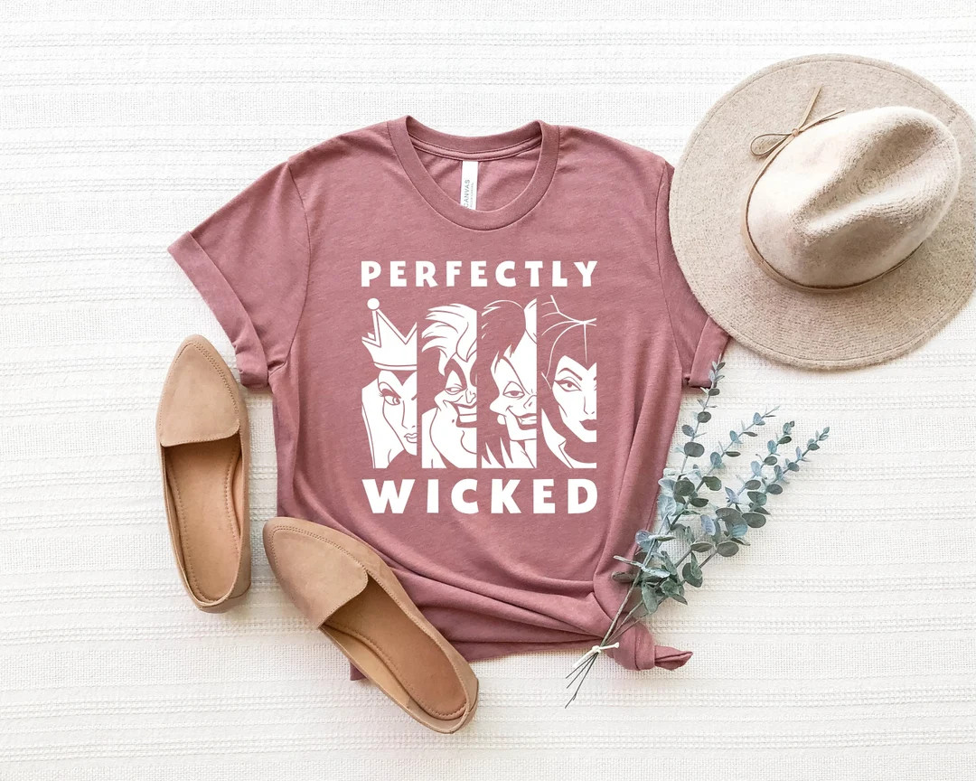 Maleficent Shirt Perfectly Wicked Shirt Bad Girls Have More - Etsy | Etsy (US)
