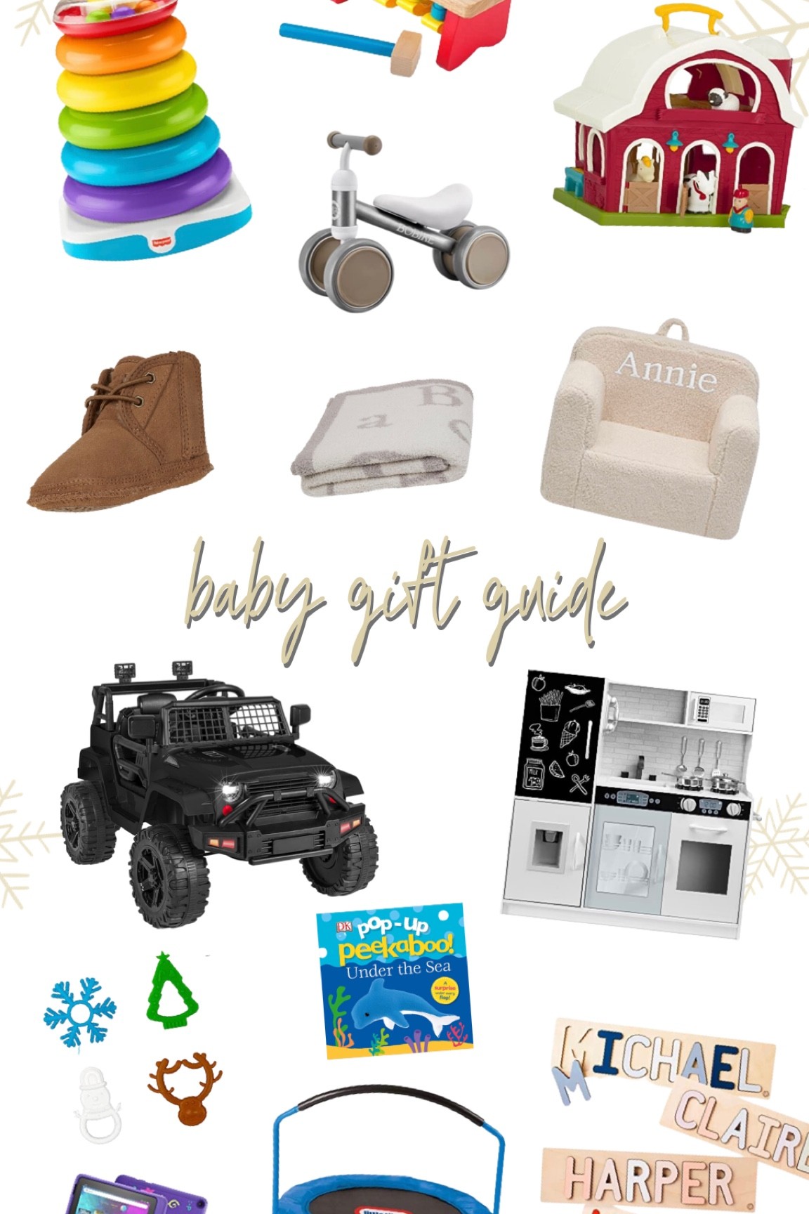Baby gift guide - baby boy Christmas gift ideas - infant Christmas ideas - baby boy - boy mom - Christmas - gift guides 

#LTKHoliday #LTKSeasonal #LTKkids
