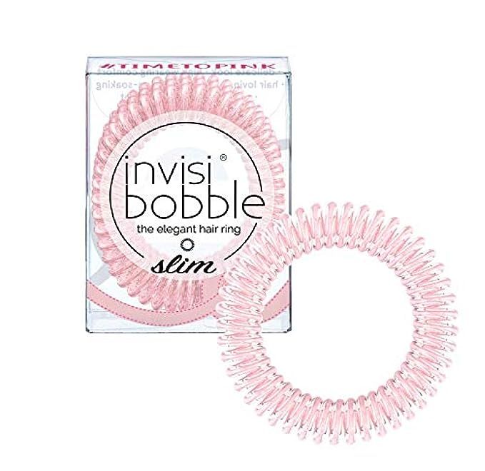 invisibobble SLIM Time To Pink, limited invisibobble Breast Cancer Edition edition, the elegant spir | Amazon (US)