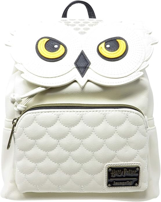 Loungefly Harry Potter Hedwig Faux Leather Mini Backpack Standard, Beige | Amazon (US)