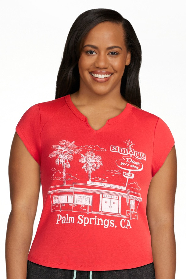 Palm Springs Women's Graphic Tee with Short Sleeves, Sizes XXS-XXL | Walmart (US)