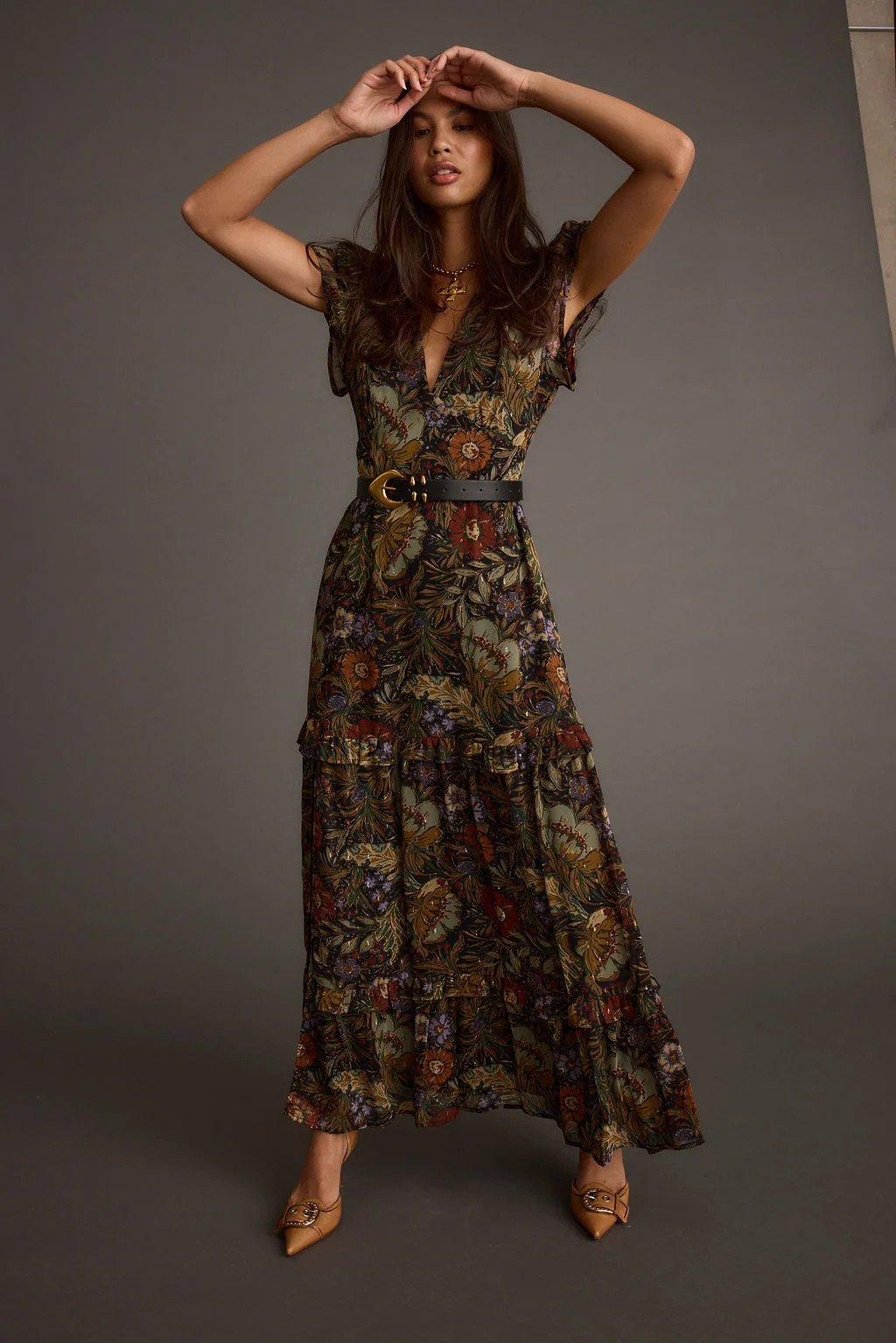Sundance Floral Paisley Maxi Dress | 12th Tribe