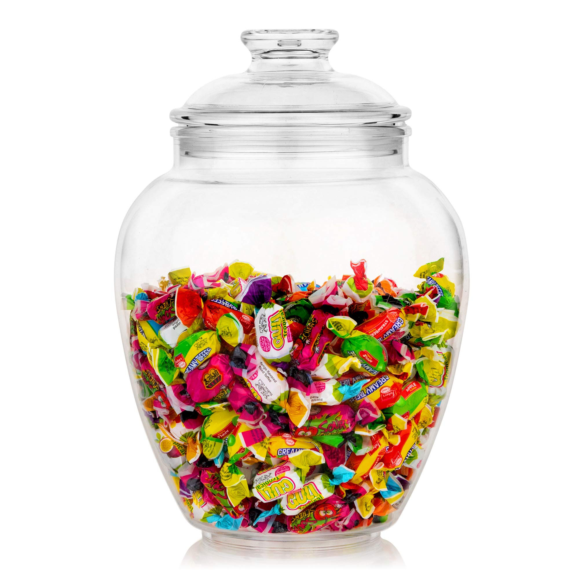 Modern Innovations 128-Ounce Candy & Cookie Jar with Lid, Premium Acrylic Clear Apothecary Jar, Wedd | Amazon (US)